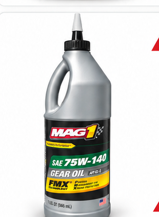 Синтетическое трансмиссионное масло MAG1 Full Synthetic 75W-140 GL-5 LS Gear Oil (946 мл)